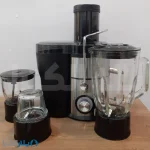 آبمیوه گیر ۴ کاره سیلورپوینت مدل JBG4000 با تیغه استیل و پارچ شیشه‌ای، توان ۱۸۰۰ وات